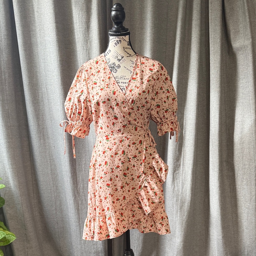 Wednesday’s Girl Floral Mini Dress in Pink